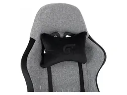 Комп'ютерне крісло для геймера GT Racer X-2324 Fabric Gray/Black Suede - мініатюра 7