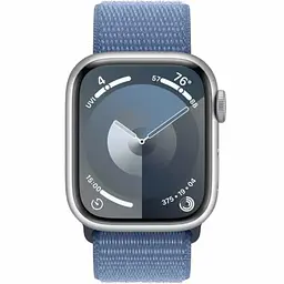 Смарт-годинник Apple Watch Series 9 GPS 41mm Silver Aluminum Case with Winter Blue Sport Loop (MR923) - мініатюра 2