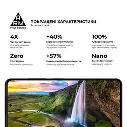 Захисне скло на ZTE Nubia Focus 5G з олеофобним покриттям, Pro, повне проклеювання, антистатичний і пиловідштовхуючий шар, 9H, самоклеючеся, 2.5D, на весь екран, антистатичний клей, ArmorStandart (ARM78909) - мініатюра 5