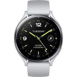 Смарт-годинник Xiaomi Watch 2 Sliver Case With Gray TPU Strap (BHR8034GL) (1025027) - мініатюра 1