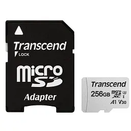 Карта пам'яті Transcend 256GB microSDXC class 10 UHS-I (TS256GUSD300S-A) - мініатюра 1