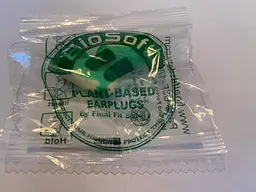 Біорозкладні пінні беруші для сну з рослинних компонентів BioSoft SNR 38 дБ (1161-02) - мініатюра 4