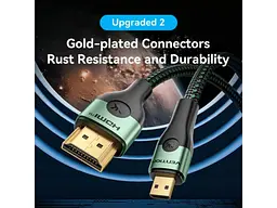 Кабель Vention HDMI to Micro HDMI V2.0 1m Black (AGKGF) - мініатюра 7