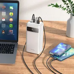 Портативна батарея Hoco J86B 60000 mAh White - мініатюра 2