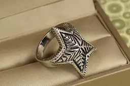 Кільце Xuping Jewelry Рок зірка р 17 сріблясте - мініатюра 2