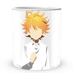 Кухоль GeekLand The Promised Neverland Обіцяний Неверленд Норман Емма Рей Очі та номери NV 02.451 330 мл білий - мініатюра 2
