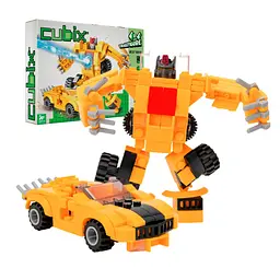 Конструктор Cubix Traxfigure 2-в-1, жовтий (39727/4) - мініатюра 2