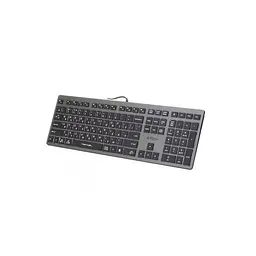 Клавіатура A4Tech FX60 USB Grey White backlit - мініатюра 2