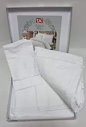 Комплект постільної білизни Premium Basic White 2-спальний Tac pbe0042089 - мініатюра 2