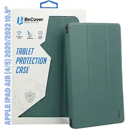 Чохол-книжка BeCover Tri Fold Soft TPU Silicone для Apple iPad Air 4/5 2020/2022 10.9" Dark Green (711130) - мініатюра 5