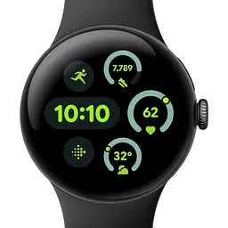 Смарт-годинник Google Pixel Watch 3 45 mm Wi-Fi Matte Black Aluminum Case/Obsidian Active Band - мініатюра 2