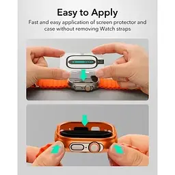Захисний чохол із склом ESR Armorite Protection Set Titanium (1+2 Pack) для Apple Watch Ultra (1Z0480102) - мініатюра 6