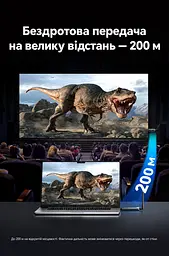 Бездротовий HDMI Vention 1 передавач і 1 приймач 1080p 60 Гц до 200 м на відкритій місцевості потрібне живлення модулів через USB-C кнопка паузи та відновлення трансляції дублювання екрана розширення екрана за підтримки комп’ютером із заводським спарюванням сіро-чорний (ADPH0-1) - мініатюра 5