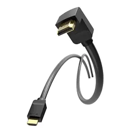 Кабель мультимедійний HDMI M to HDMI M 3.0m 4K60Hz 90° corner black Vention (AAQBI) - мініатюра 3