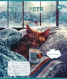 Набір зошитів Yes Funny pets А5 в лінійку 48 аркушів 10 шт. (767126) - мініатюра 3