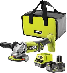 Шліфмашина кутова акумуляторна ONE+ RAG18125-1C40S 125мм 18В Ryobi teh0025513