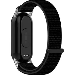 Ремінець DK CDK для Xiaomi Mi Smart Band 9 Nylon Sport Loop (018018) (black) - мініатюра 2