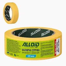 Стрічка малярська 30мм х 40м, 120мкм Alloid