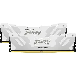 Модуль пам'яті для комп'ютера DDR5 64GB (2x32GB) 6400 MHz Renegade White XMP Kingston Fury (ex.HyperX) (KF564C32RWK2-64) - мініатюра 4