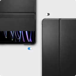 Чохол-книжка BeCover Tri Fold Hard для Apple iPad Pro 12.9 2020/2021/2022 Black (709668) - мініатюра 6