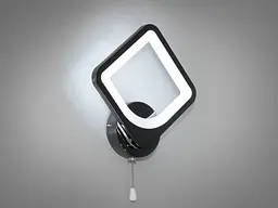 Бра настінне LED Diasha 8060/1BHR, 19W, чорний хром, сучасний стиль для читання - мініатюра 3