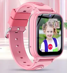 Дитячий смарт годинник Lemfo Y82 на Android з 4G SIM-картою, GPS, прослушкою, TikTok, YouTube, WhatsApp, камерою , пам’яттю 16 ГБ та IP67 Рожевий - мініатюра 5