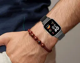 Міланський сітчастий ремінець Primo для годинника Xiaomi Redmi Watch 3 Black - мініатюра 5
