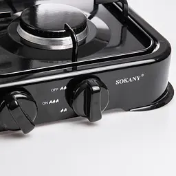 Газова плита настільна Sokany SK-6004-Black 4 конфорки Чорний - мініатюра 6