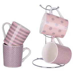 Набір чашок Limited Edition Tenderness на металевій підставці 5 предметів (6509615) - мініатюра 2