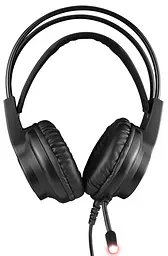 Гарнітура Varr VH8030 Headset USB 2X3.5 MIC RGB Black (VH8030) - мініатюра 2