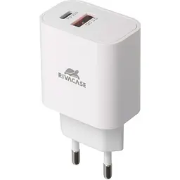 Зарядний пристрій Rivacase PS4102 WD5, PD 20W+QC3.0, білий (PS4102 WD5 (White)) - мініатюра 6