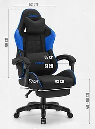 Крісло Cabro C501 Black-Blue тканина - мініатюра 10