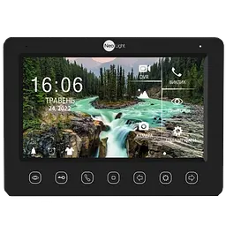 7-дюймовий Full HD відеодомофон з WiFi\LAN і можливістю перегляду архіву з телефону NeoLight KAPPA+ HD WF чорний