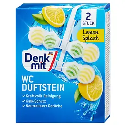 Підвісний блок для унітазу DenkMit WC Lemon Splash, 2 шт