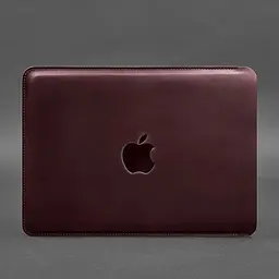 Шкіряний чохол для BlankNote Crazy Horse MacBook 14 дюймів Бордовий - мініатюра 5