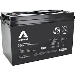 Акумулятор Azbist Super AGM 12V (12V/100Ah/780Wh) (ASAGM-121000M8) [153957]