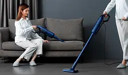 Вертикальний пилосос Xiaomi Deerma Corded Stick Vacuum Cleaner [DX1000W] Blue [62729] - мініатюра 8