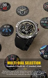 Смарт-годинник Lemfo LF26MAX силіконовий ремінець black (16365) - мініатюра 4