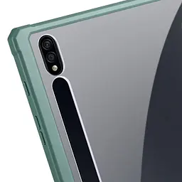 Чохол TPUCristal SlimTPU Spen holder Samsung Galaxy Tab S10 Fe Темно-зелений - мініатюра 6