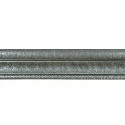 Самоклеючий гнучкий плінтус (багет) 80x2300 мм Сріблястий - мініатюра 3