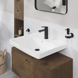 Змішувач для умивальника M-розміру Grohe Cubeo 1017492430 Чорний матовий - мініатюра 5