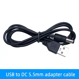 USB-кабель живлення DC 5V з роз'ємом 2.1 x 5.5 мм для живлення роутера від powerbank - мініатюра 2