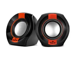Колонки 2.0 REAL-EL S-50 Black/Red, 2 x 3 Вт, пластиковий корпус, живлення від USB - мініатюра 1
