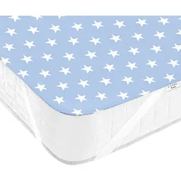 Наматрацник непромокаючий Cosas Light Blue Stars 70х120 см блакитний (WaterSheet_StarsLightBlue_120) - мініатюра 3