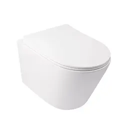 Набір Qtap інсталяція 3 в 1 Nest QT0133M425 з панеллю змиву круглою QT0111M11112CRM + унітаз з сидінням Swan QT16335178W, Білий - мініатюра 3