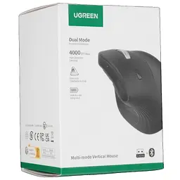 Мишка бездротова вертикальна Ugreen MU008 2 стандарти Bluetooth + радіоканал (25444) - мініатюра 10