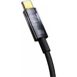 Кабель Baseus Explorer with Auto Shutdown USB-C to USB-C 100w 2m Cluster Black (P10319704111-00) [155540] - мініатюра 2