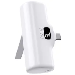 Портативний ЗП Power Bank WIWU Wi-P017-C Type-C 5000 mAh White - мініатюра 3