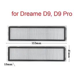 Фільтри для робота-пилососа Xiaomi Dreame D10s ( RLS3L ) D10s Pro ( RLS6A ) 2 шт. - мініатюра 3
