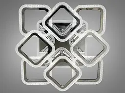 Стельова LED-люстра з диммером та кольоровим підсвічуванням Diasha S2406/4+4HR LED 3color dimmer - мініатюра 4